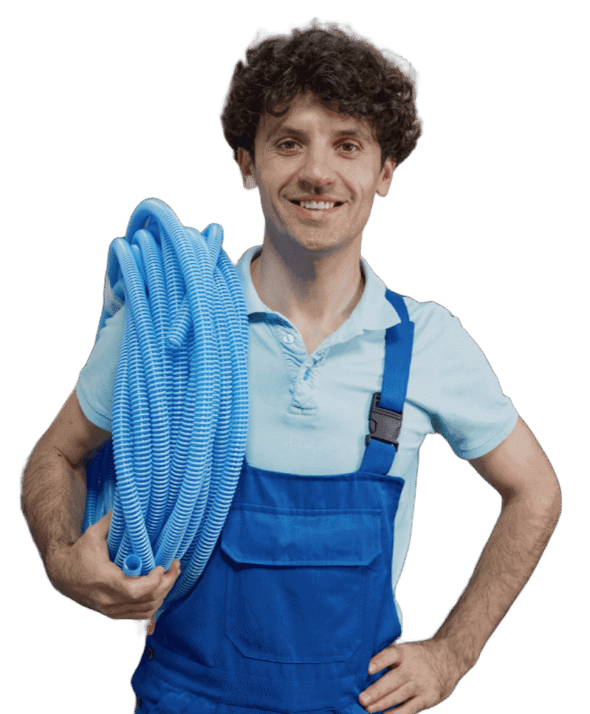 portrait of happy smiling plumber holding roll of mgfpcqm 1